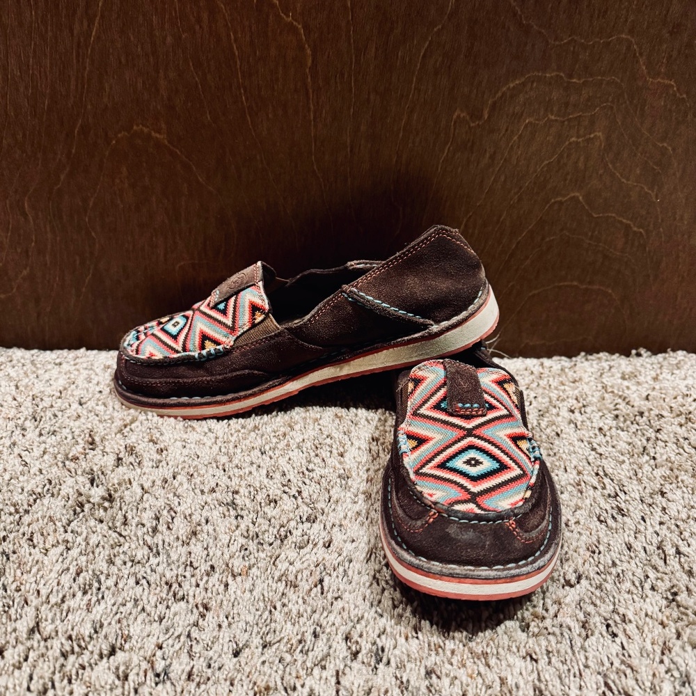 Ariat Aztec Print Leather Loafers